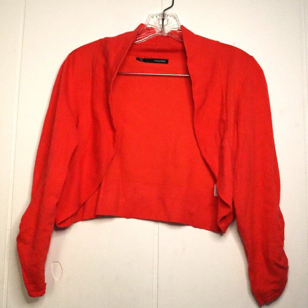 Melon Pink Bolero Cardigan Shrug Women's Large School Girl McBling Balletcore